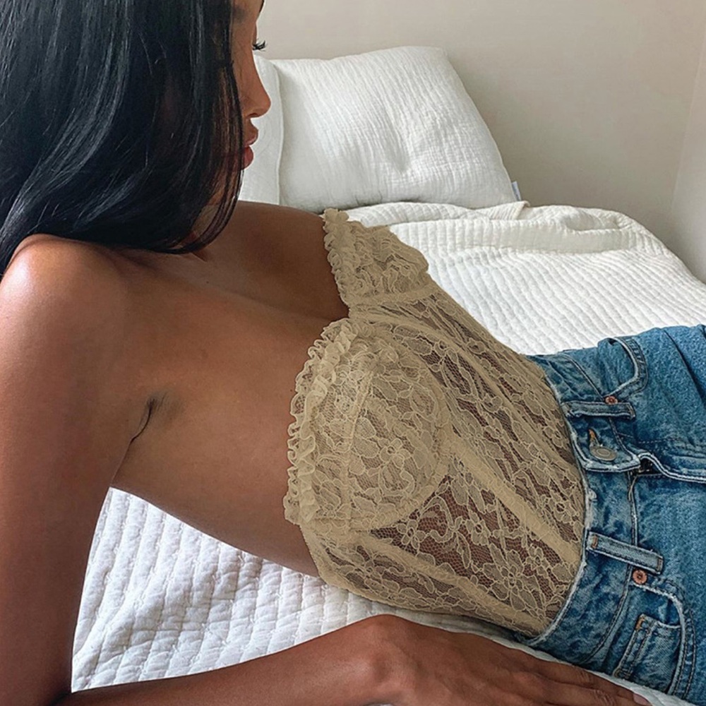 Lace Mesh Corset Top - Picture 2 of 15